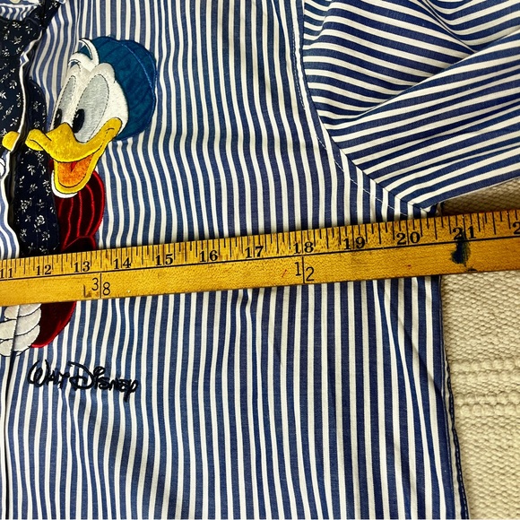 Disney x Segreta Italy Donald Duck Embroidered Shirt US 12 / IT 42 - Picture 11 of 13